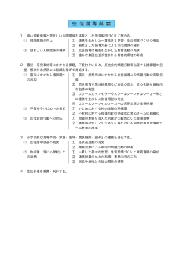 1 高い規範意識と望ましい人間関係を基盤とした学習集団づくりに努める