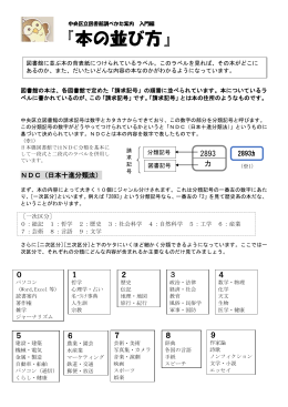 本の並び方(PDFファイル：264KB)