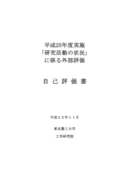 自 己 評 価 書