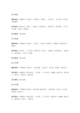 2015年度 運営委員：高橋哲也（委員長）、真島秀行、伊藤仁一、清水