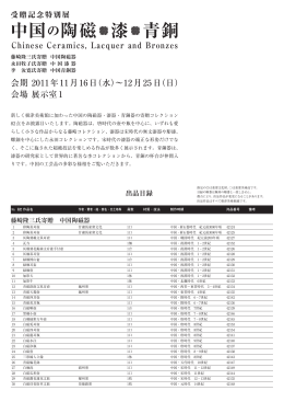 出品リスト（PDF）のダウンロードはこちらから。