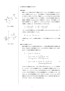 1. 気体分子の運動エネルギー