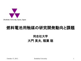 6. 燃料電池用触媒の研究開発動向と課題 （pdf 3.2 MB）