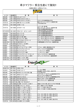 希少マフラー 受注生産にて復刻!!