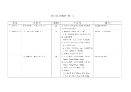 貸し出し用教材一覧 1