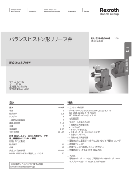 バランスピストン形リリーフ弁