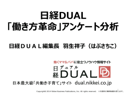 日経DUAL「働き方革命」アンケート分析 1