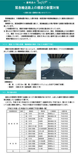 緊急輸送路上の橋梁の耐震対策