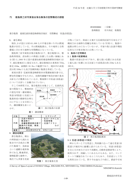 徳島県三好市東租谷山落合集落の空間構成の調査