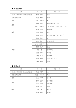 日本画の部 洋画の部