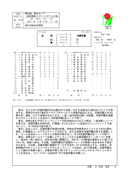第1Q、立ち上がり尽誠学園が#10山野の3Pで先制。対する