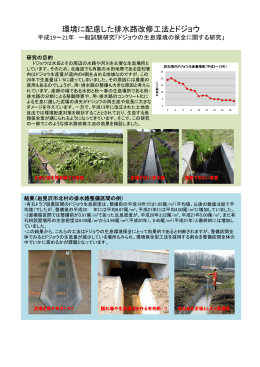 北海道産ドジョウの生息環境の保全に関する研究 （PDF：245KB）