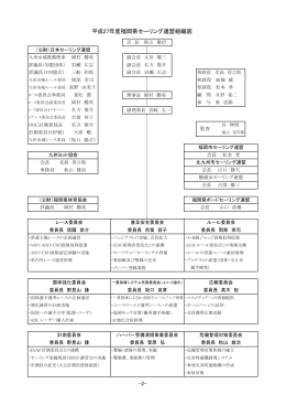 平成27年度福岡県セーリング連盟組織図 - 福岡県セーリング連盟