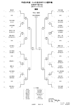 平成25年度 ニッケ全日本テニス選手権