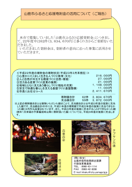 平成22年度寄附金活用報告(PDF文書)