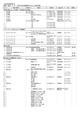 『棟方・富本・リーチ &minus; 近代日本の版画を中心に』 出品目録