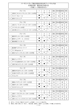 9 3 4 3 バーモントカップ第22回全日本少年フットサル大会 北海道予選