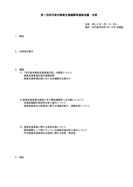 第1回連絡会議会議次第（PDF：56KB）