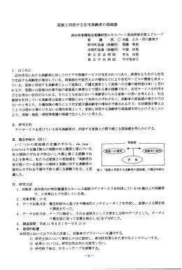 家族と同居する在宅高齢者の孤査虫感