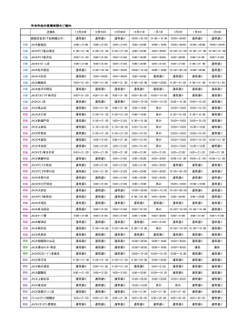 年末年始の営業時間のご案内