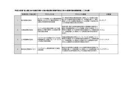 平成24年度「途上国における適応対策への我が国企業の貢献可視化に