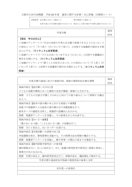 大阪市立田川幼稚園 平成 25 年度 運営に関する計画・自己評価（目標別