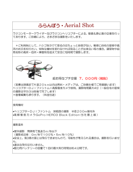 お得なお試しプチ空撮をご利用ください。