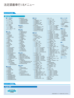 法定調書奉行 i 8メニュー