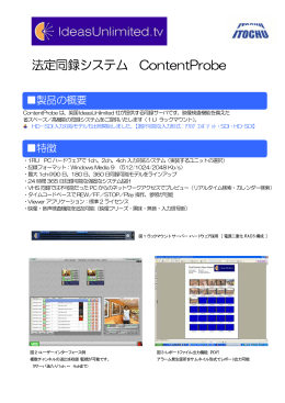 法定同録システム ContentProbe