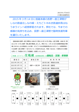 臨時快速「ありがとう信越線」