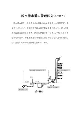 貯水槽水道の管理区分について