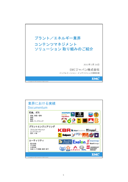EMCジャパン株式会社 プラントエネルギー業界