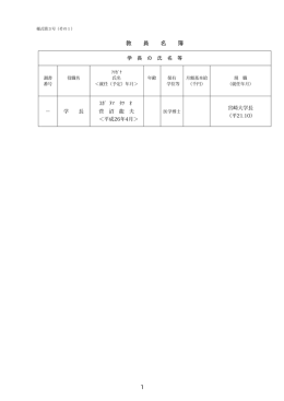 教員名簿