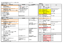 第38回定期演奏会タイムスケジュール（前日・当日）