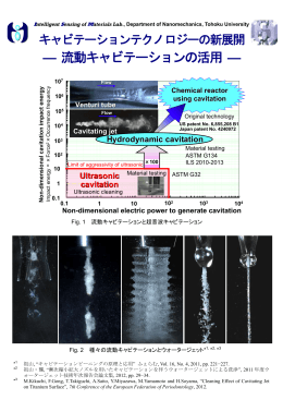 ― 流動キャビテーションの活用 ―
