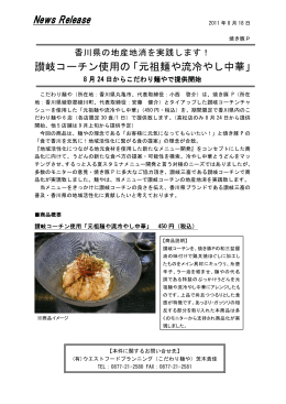 讃岐コーチン使用の「元祖麺や流冷やし中華」