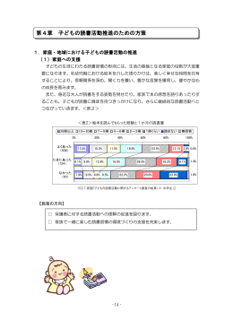 第4章 子どもの読書活動推進のための方策（PDF形式 599.2