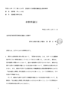 求釈明書(1)&hellip;PDFファイル