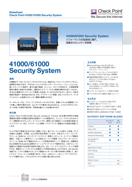 41000/61000セキュリティ・システム