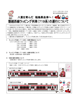 磐越西線ラッピング列車（719系）