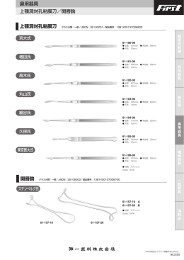 鼻用器具 上顎洞対孔粘膜刀／開唇鈎