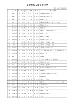 火災の発生状況（PDF：113.2KB）