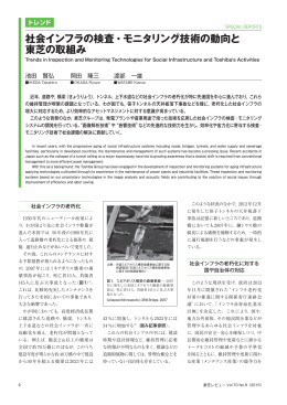 社会インフラの検査・モニタリング技術の動向と 東芝の取組み