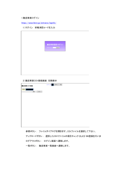 1.搬送事案ログイン https://www.femn.jp/emtrans/loginfs/ 1) ログイン