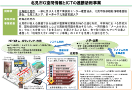 北見市G空間情報とICTの連携活用事業