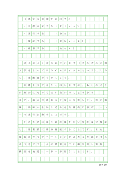 20 &times; 20 《 黒 字 を 目 指 す に は ？ 》 ・ 目 標 を 立 て る （ P