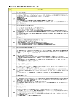 班別テーマ一覧