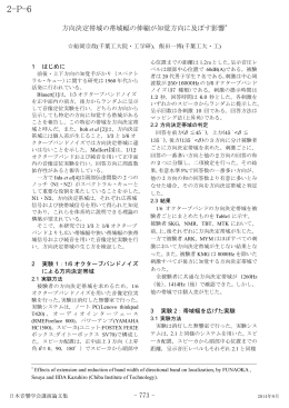 方向決定帯域の帯域幅の伸縮が知覚方向に及ぼす影響