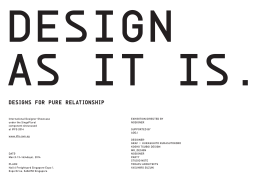 Designs FOR PURe ReLATiOnsHiP