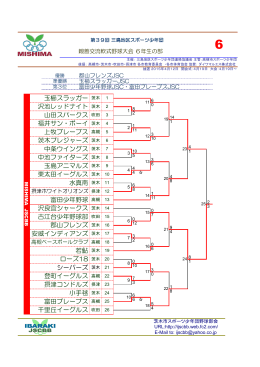 tournament トー ナメント - 茨木市スポーツ少年団